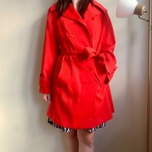 DESIGNER red trench (with dress included)